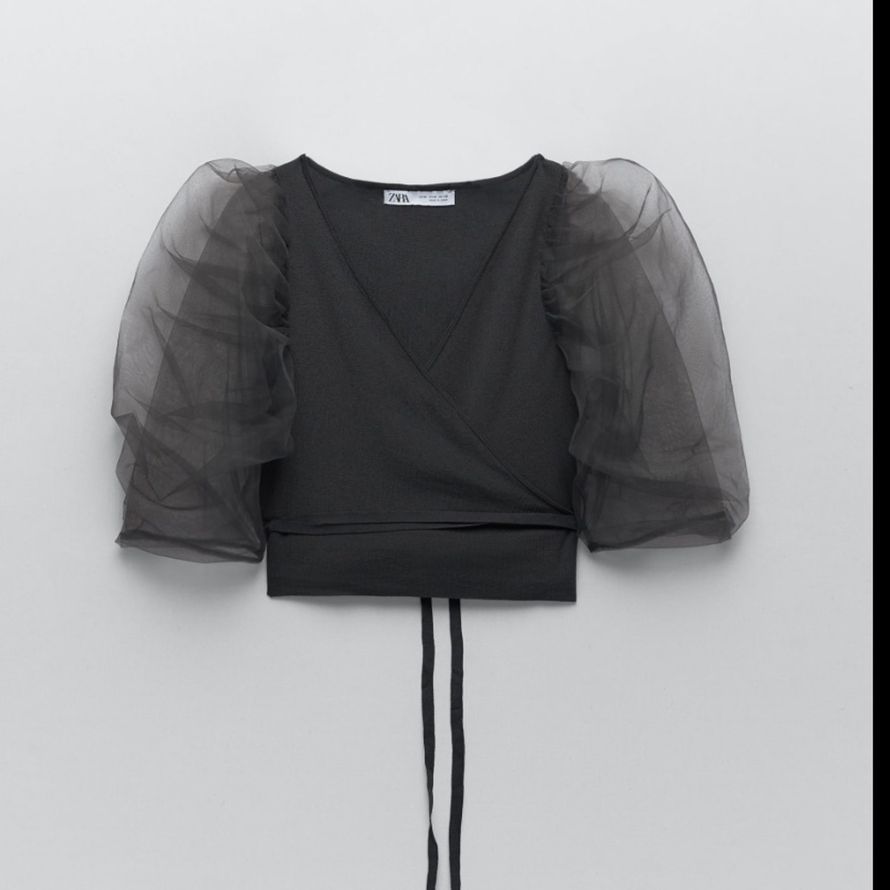 Zara knot wrap top